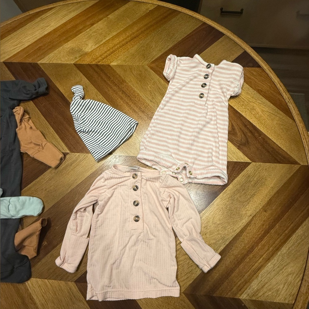 Newborn preemie lot organic cotton bamboo Kyte Lou Lou Kate Quinn Kickee Pants - Picture 9 of 14